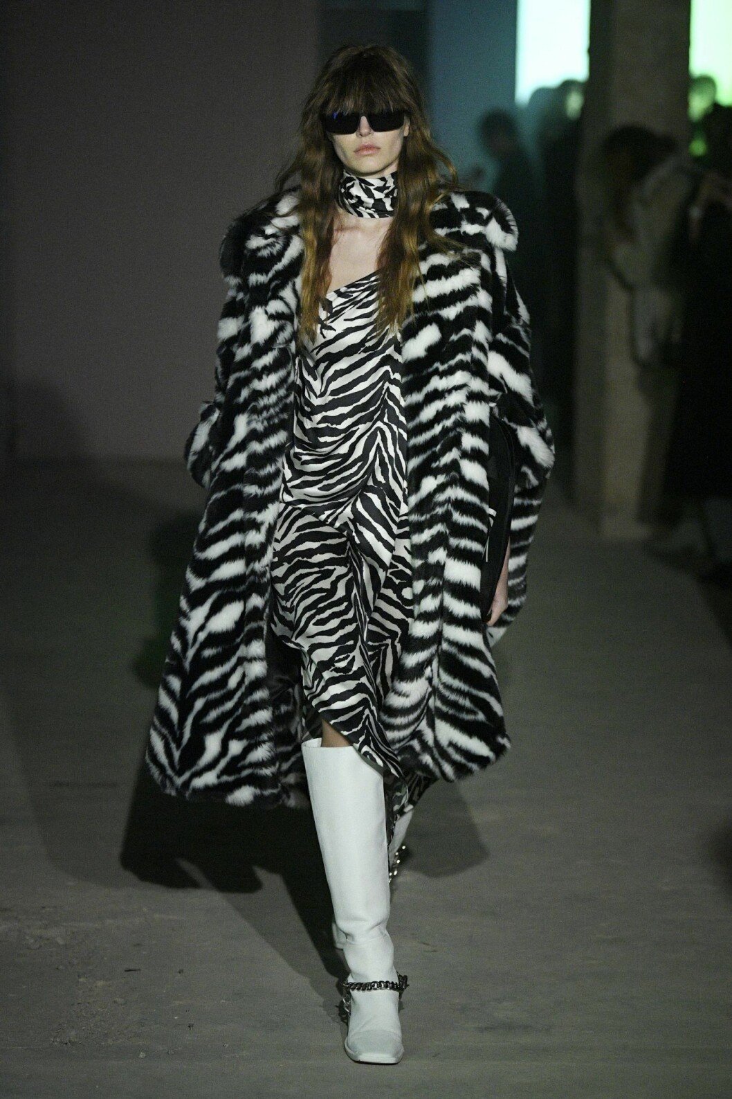 MM6 AW20 Zebraprint, Zebramönstrad jacka och klänning