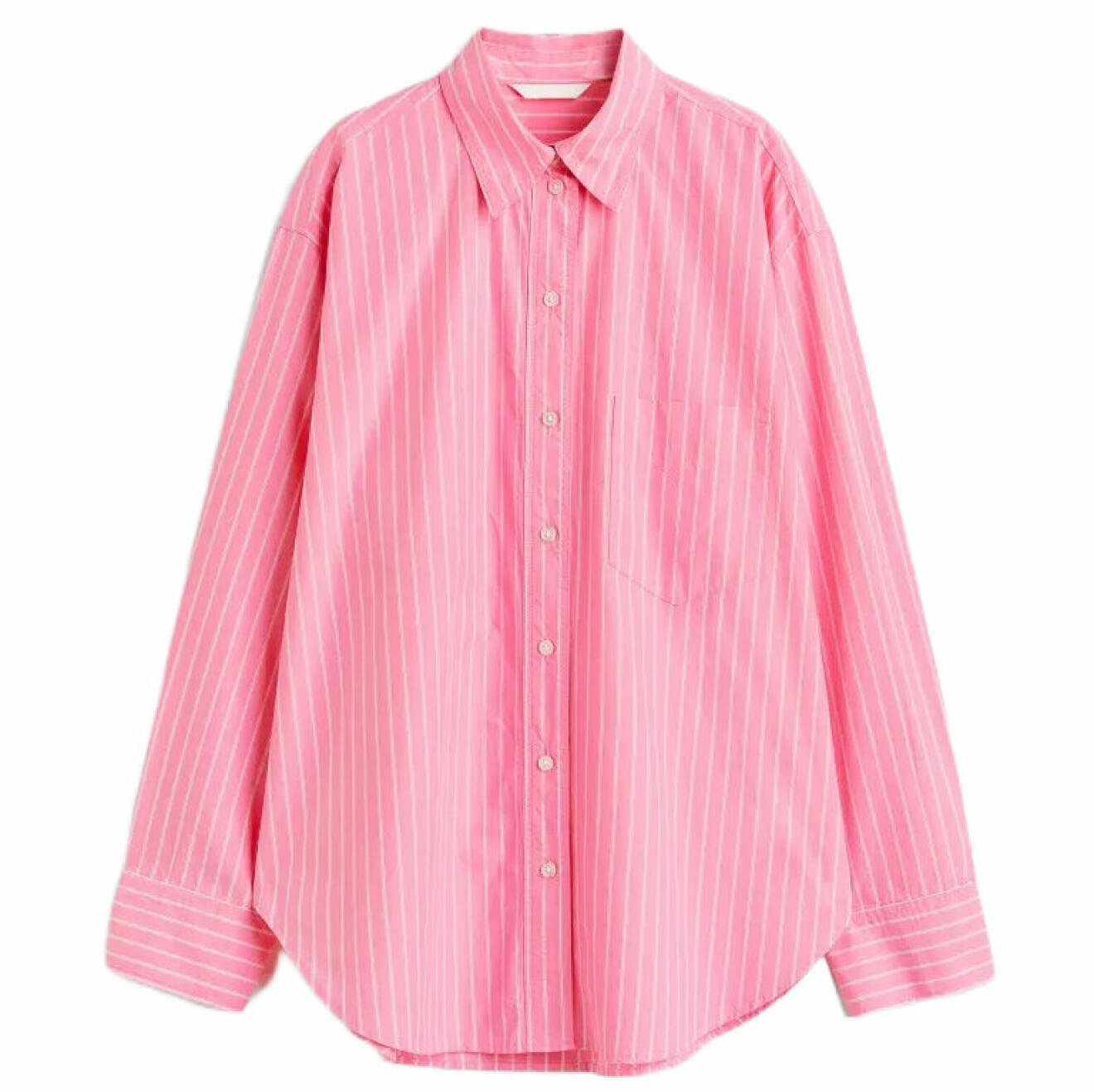 rosa randig skjorta från hm