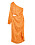 modenyheter dam sommar 2022 orange klänning hm