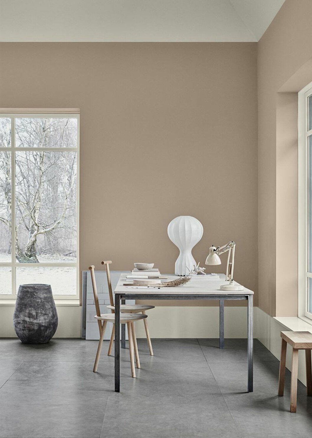Klassiskt och stilsäkert med <em>Lady Pure Color 12076 Modern Beige</em>. Foto: Jotun Modern Beige från Jotun