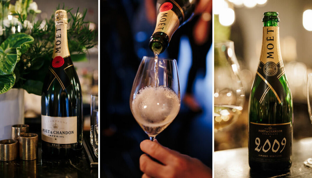 Champagnprovning med Moët & Chandon och Riedel.