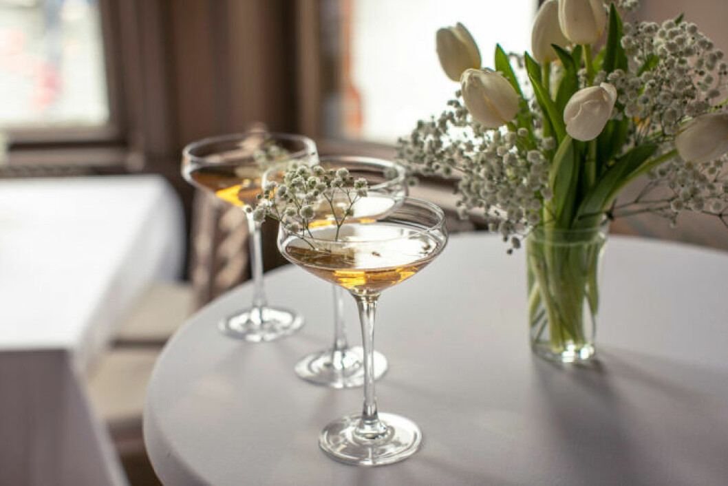 Cocktail Impérial 1869 med Moët & Chandon champagne. Cocktail Impérial 1869 med Moët & Chandon champagne.