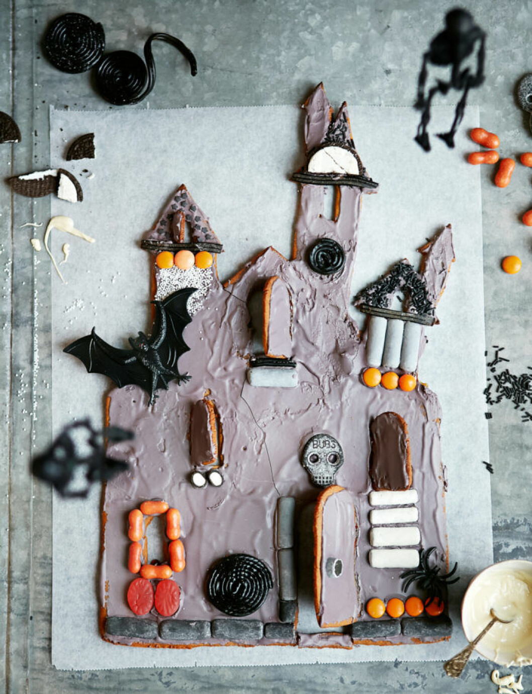 Monsterhus. Recept på monsterhus till halloween
