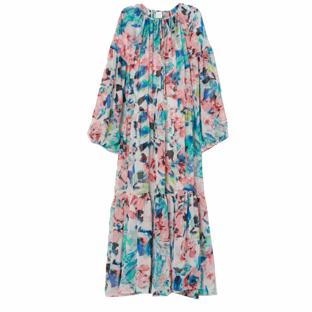 Blommig långklänning från H&M