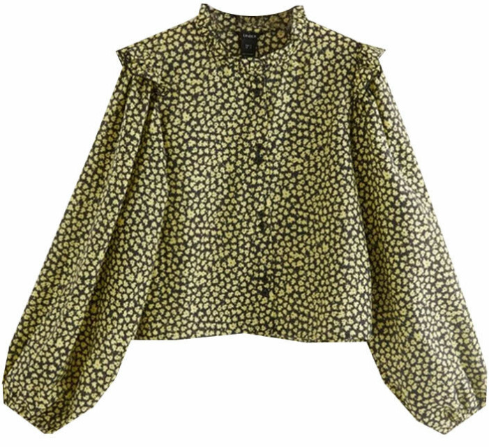 mönstrad blus lindex