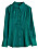 mörkgrön satinskjorta för dam från Gina Tricot