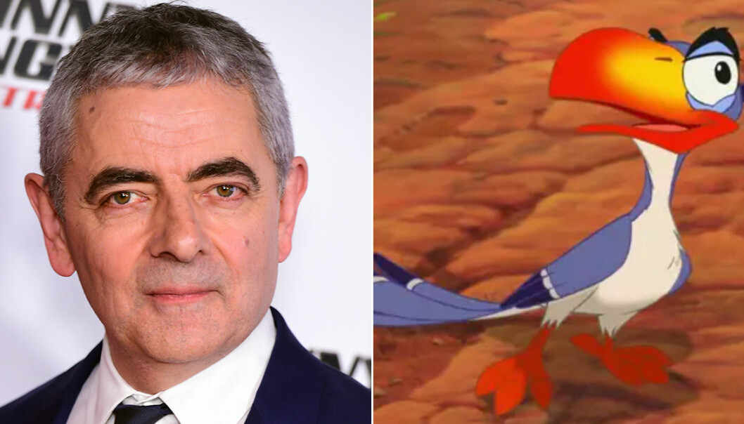 Rowan Atkinson, aka Mr. Bean, som Zazu i Lejonkungen (1994):