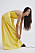 gul klänning med bar rygg