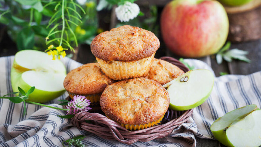 Frukostmuffins med äpple. Foto: Shutterstock Frukostmuffins med äpple.
