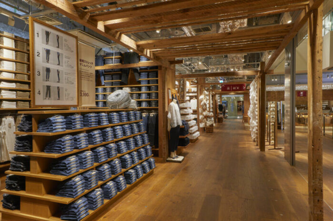 Mujis flaggskeppsbutik i Ginza i Tokyo. Mujis flaggskeppsbutik i Ginza