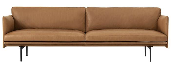 beige lädersoffa