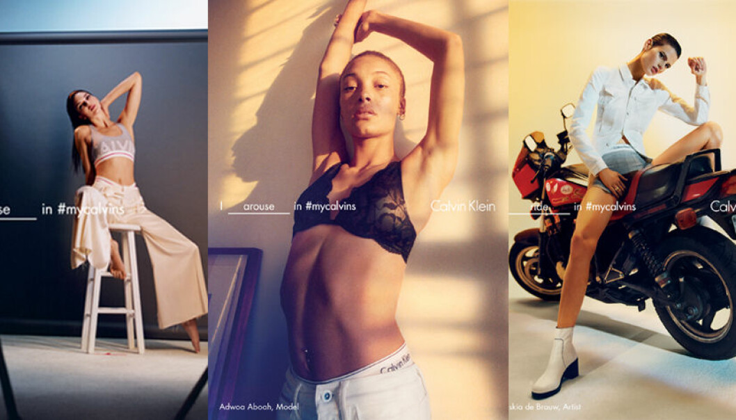 Adwoa Aboah, Kendall Jenner och Klara Kristin i Calvin Kleins nya kampanj
