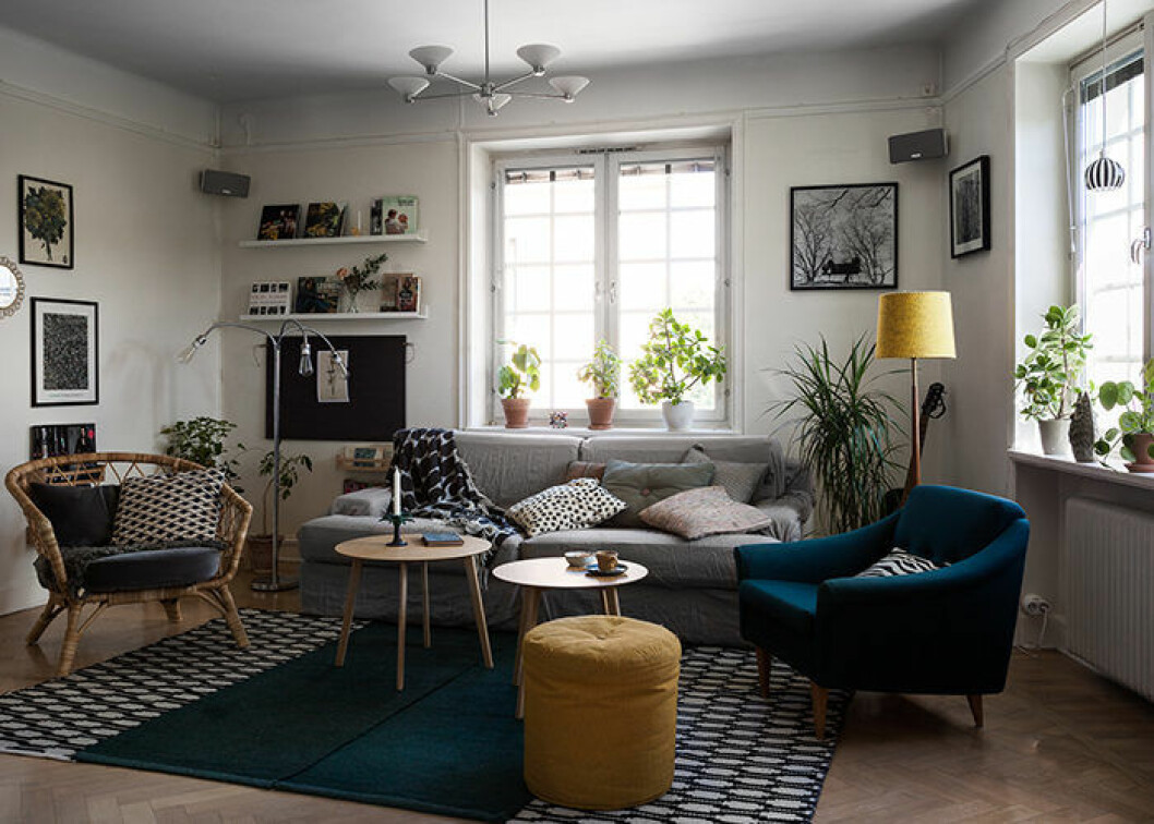 Foto: Johan Spinnell Styling: Lindholm för <a href="https://www.instagram.com/historiskahem/" target="_blank" rel="noopener">Historiska hem</a>/mäklare: Katarina Ljung Inredningstips som gör vardagsrummet mysigare