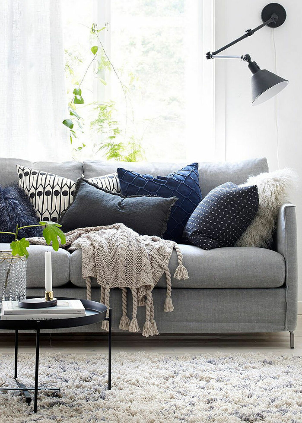 Foto: Ellos Home Styla med lager-på-lager-känsla i vardagsrummet