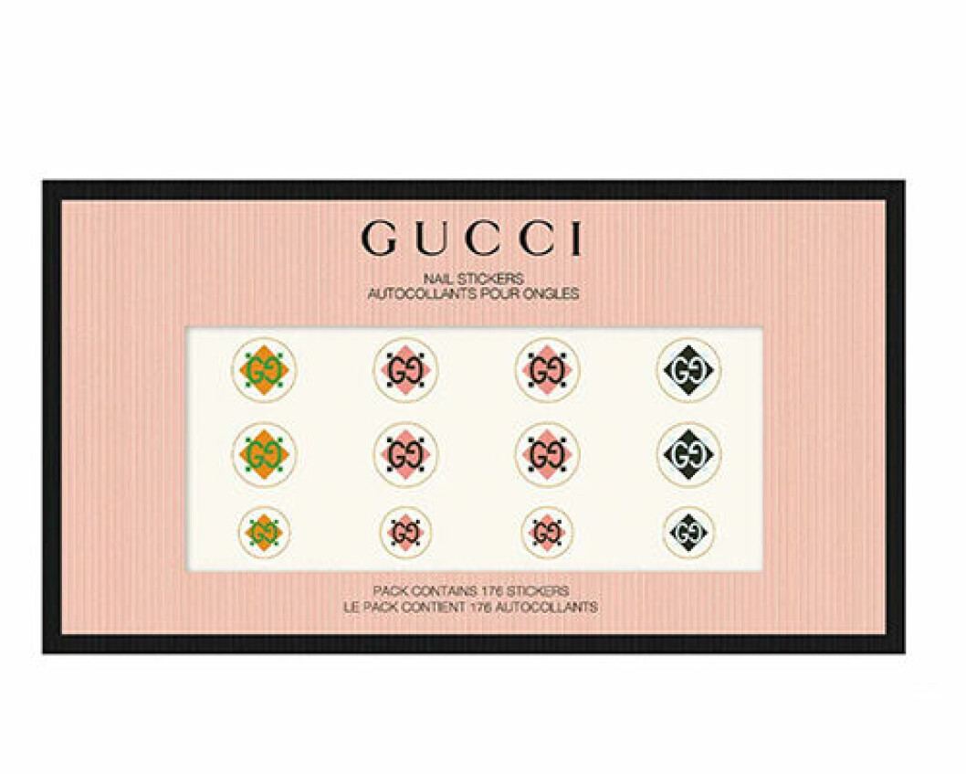 nail sticker gucci dekor naglar trend