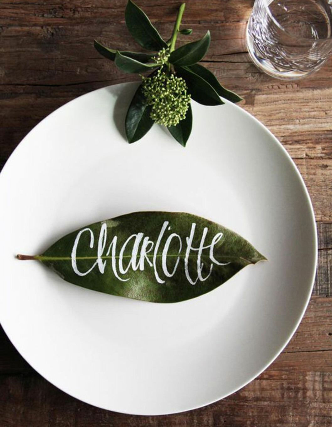 Naturnära namnskyltar. Foto: Scarlett Gaus för <a href="https://bellevue.nzz.ch/design-wohnen/handlettering-wird-heute-gross-geschrieben-die-kunst-des-schoenen-schreibens-ld.128665" target="_blank" rel="noopener">Bellevue.nzz.ch</a> Naturnära namnskyltar.