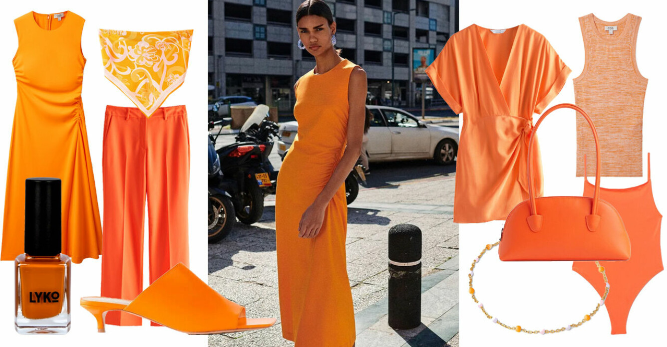 orange mode kläder dam 2022