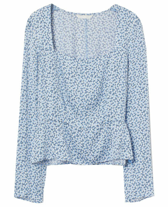 blå blus hm