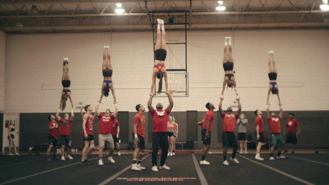 Dokumentären<em> Cheer</em> har premiär på Netflix den 8 januari. En bild från dokumentären Cheer, som har premiär på Netflix den 8 januari 2020.