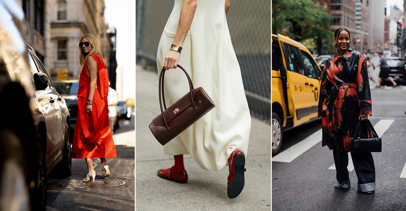Streetstyle från New York Fashion Week – så stylar du rött.
