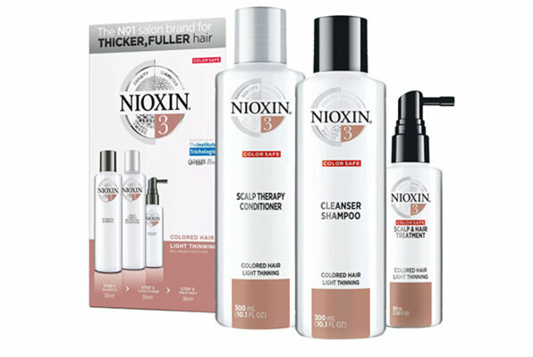 Nioxin tunt och färgat hår kit kur