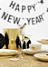 Champagneglas med glitter – perfekt vid nyår, här hos Bloomingville