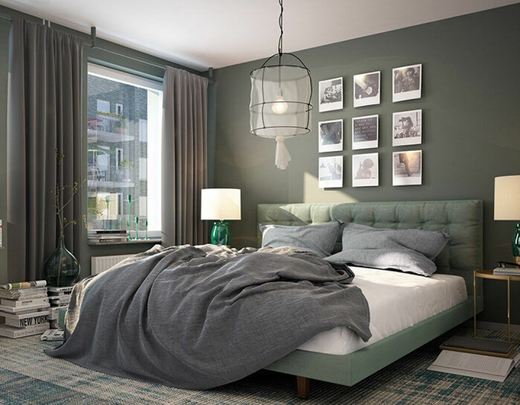 3D bild: Carbon White för <a href="https://www.instagram.com/jmsverige/?hl=sv" target="_blank" rel="noopener">JM</a>s projekt Gavelhusen Färg på väggarna gör mycket för intrycket i nyproduktionen