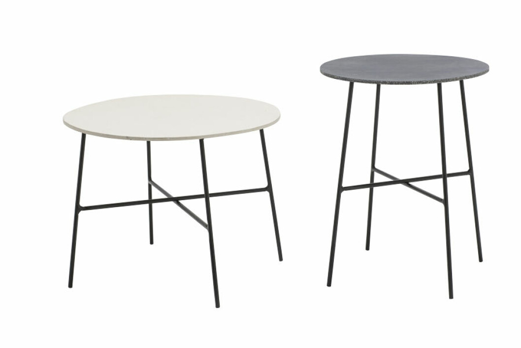 Bord skapade av kalksten