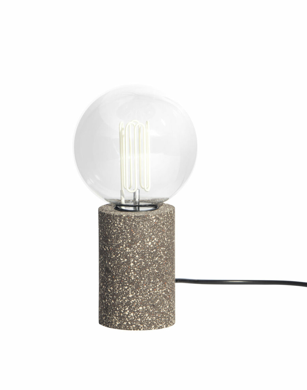 Lampa gjord av spillmaterial