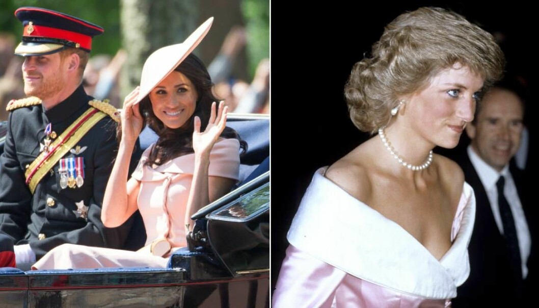 Meghan Markle och Diana i rosa