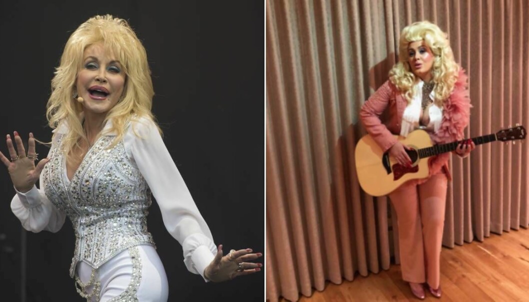 Adele klädde ut sig till Dolly Parton