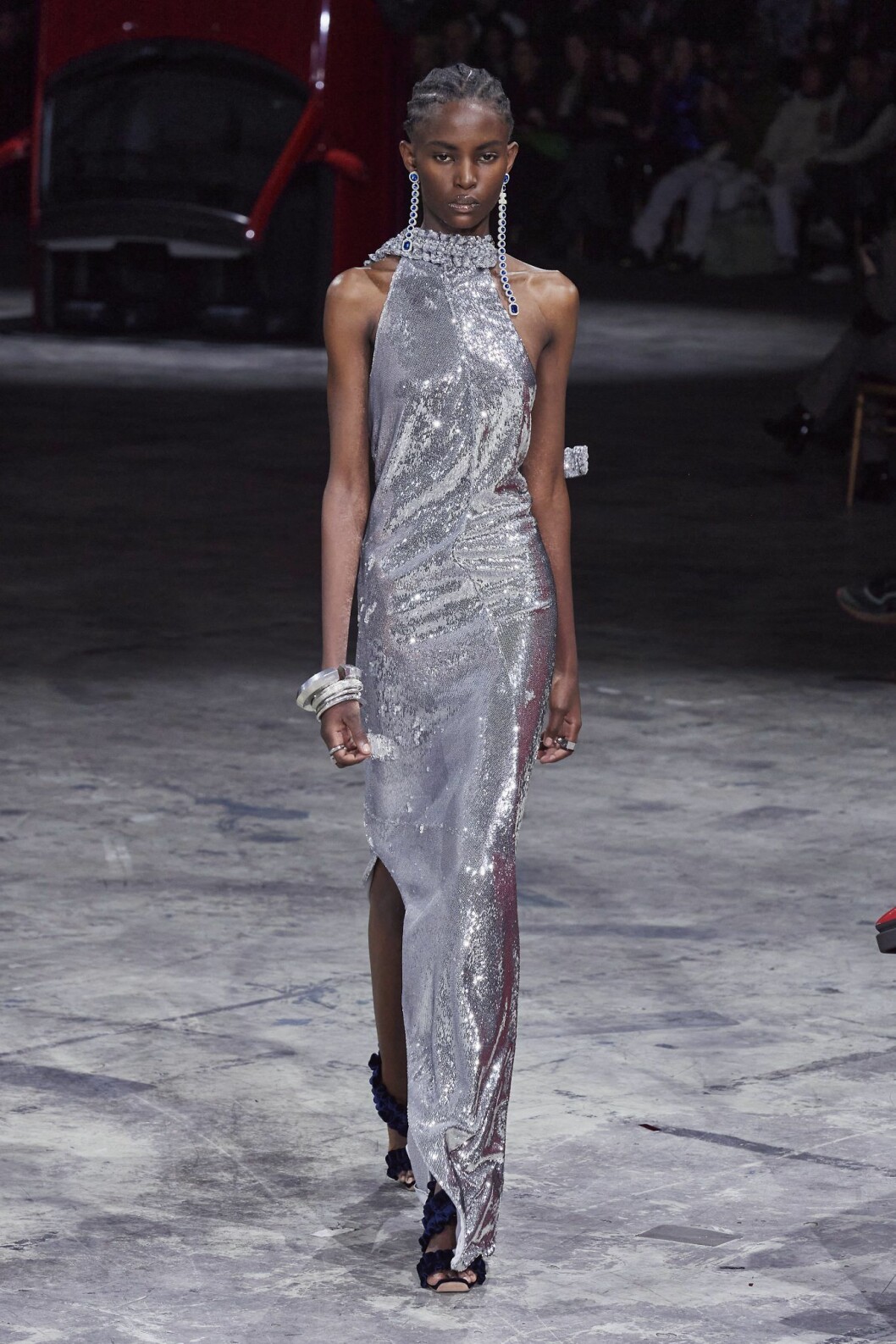 Off-White AW20 Silvermetallic klänning off-white 2020