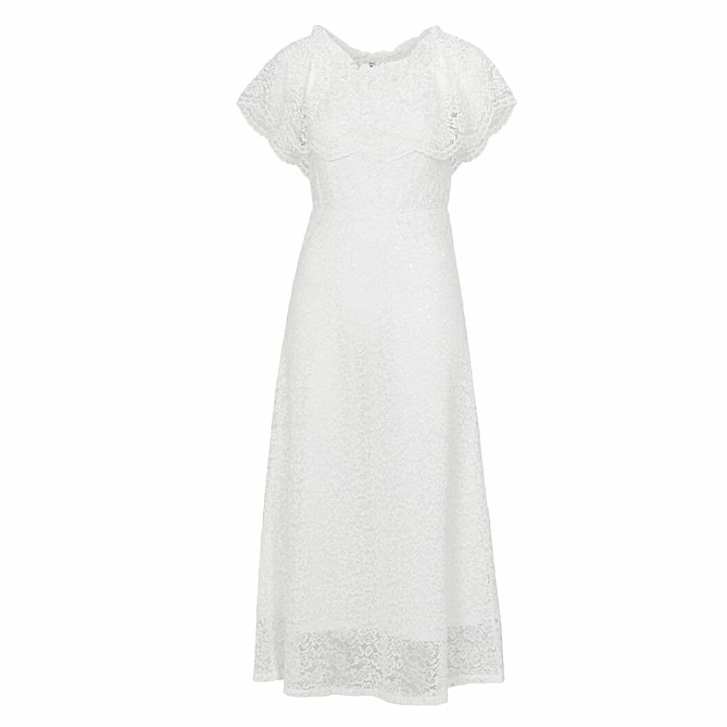Off shoulder brudklänning