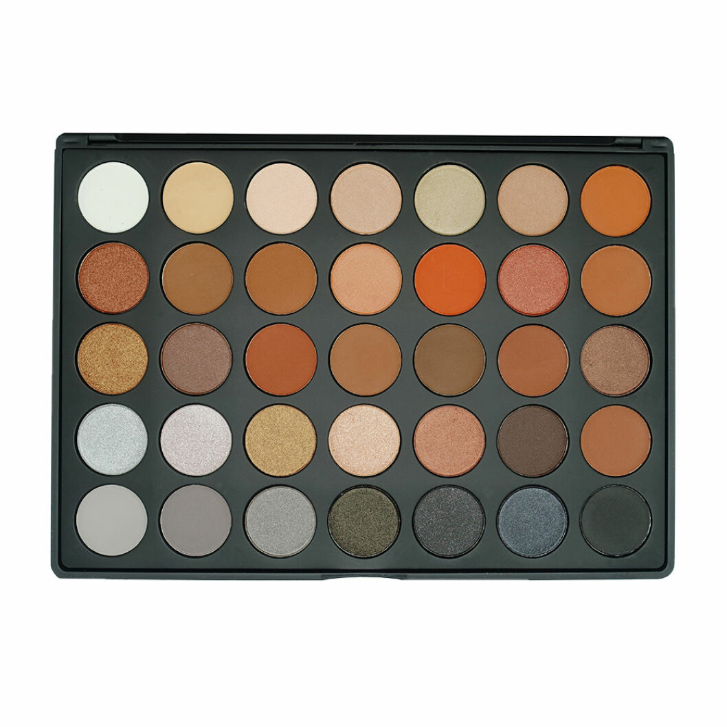Ögonskuggspalett i orangea toner