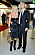 Olinda Borggren och Patrick Larsson på Kristallengalan i svarta matchande kläder