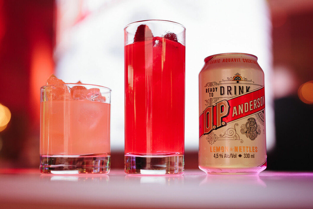 Cocktails med O.P. Anderson.