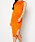 orange matchande set med kjol och topp från Bubbleroom