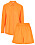 orange matchande set med skjorta och shorts från Ellos collection