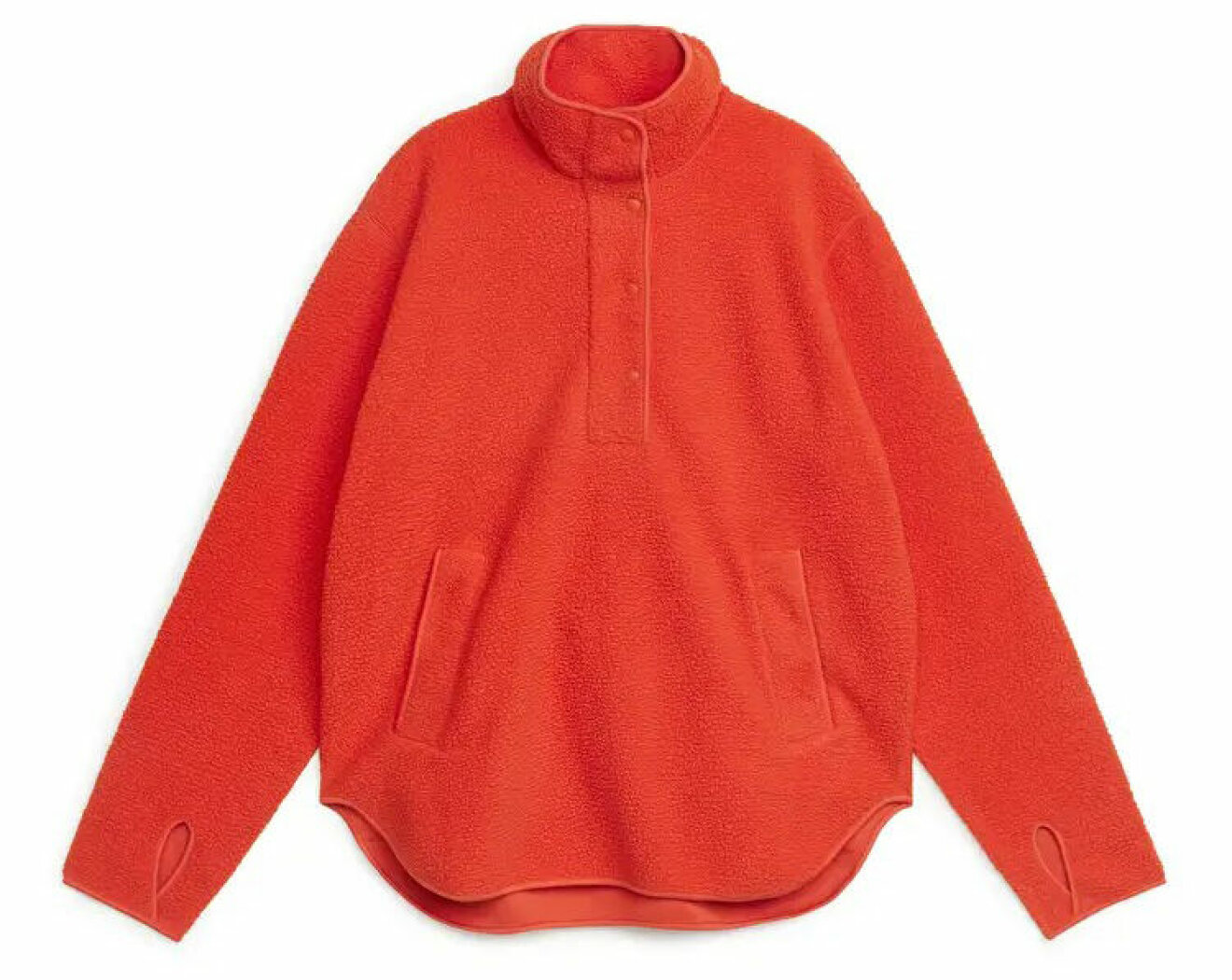 orange mode kläder färgtrend dam 2022: fleece
