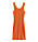 orange stickad klänning