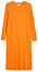 Figurnära klänning i orange