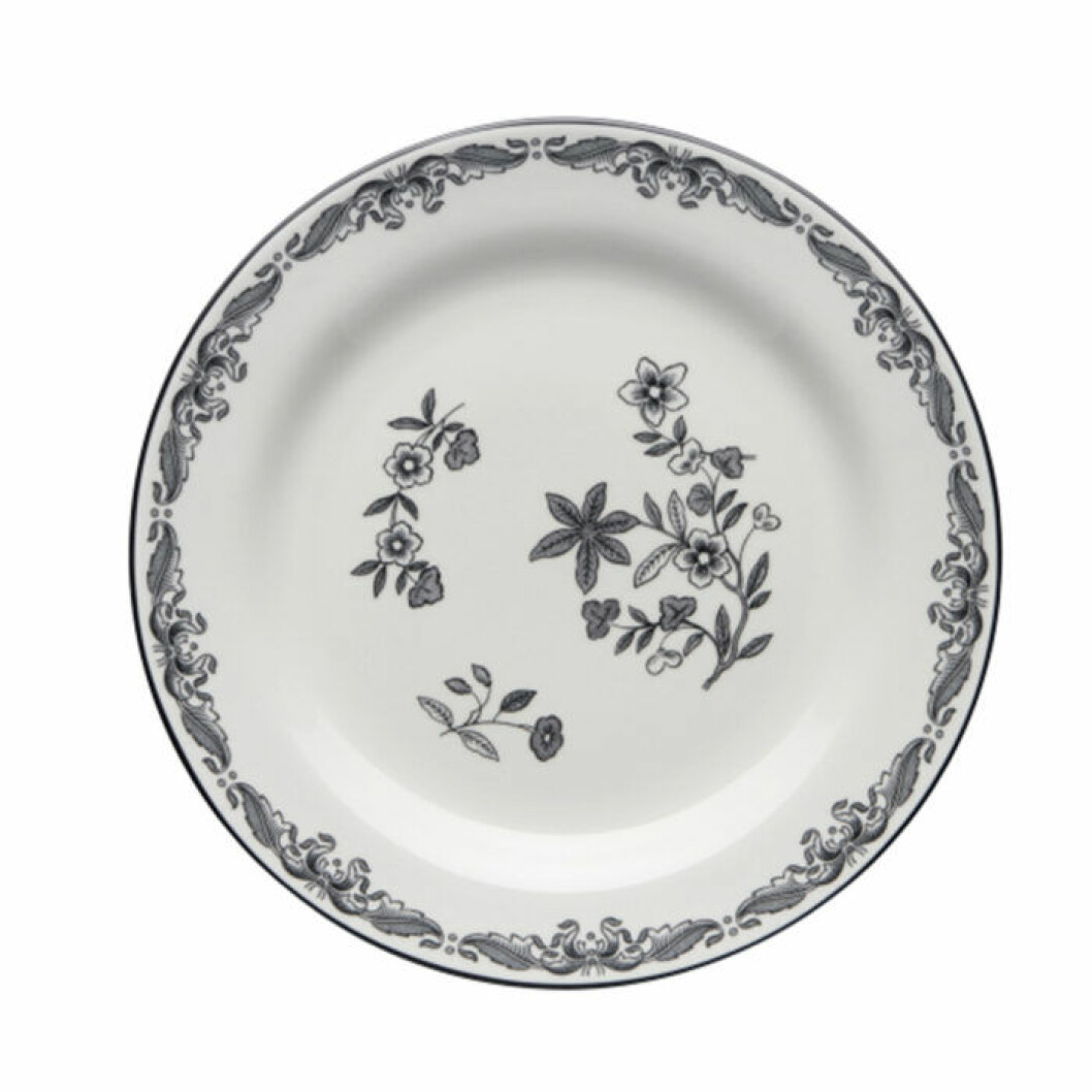 ostindia tallrik blommor