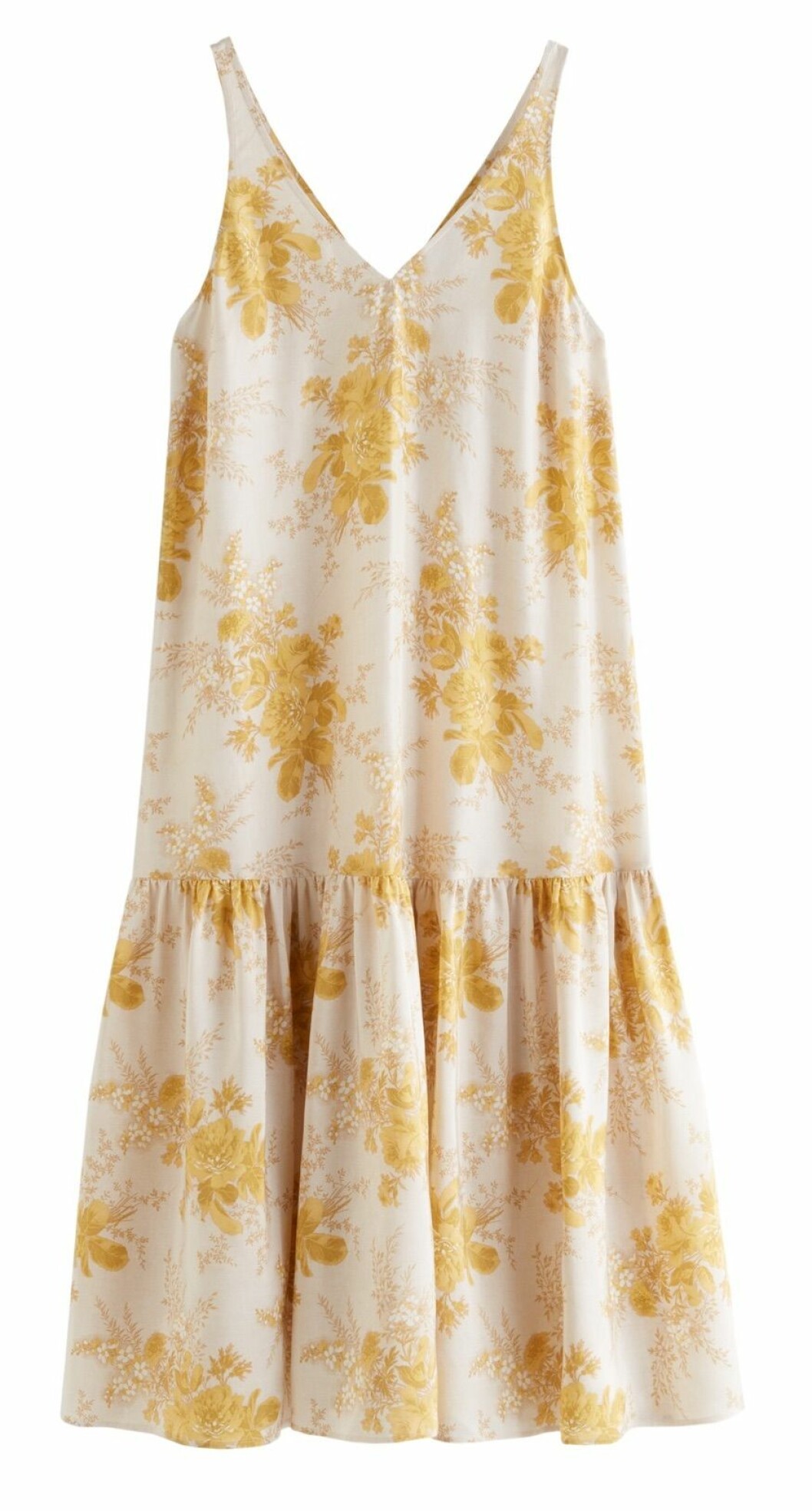 Gul blommig klänning från & Other stories capsule collection.