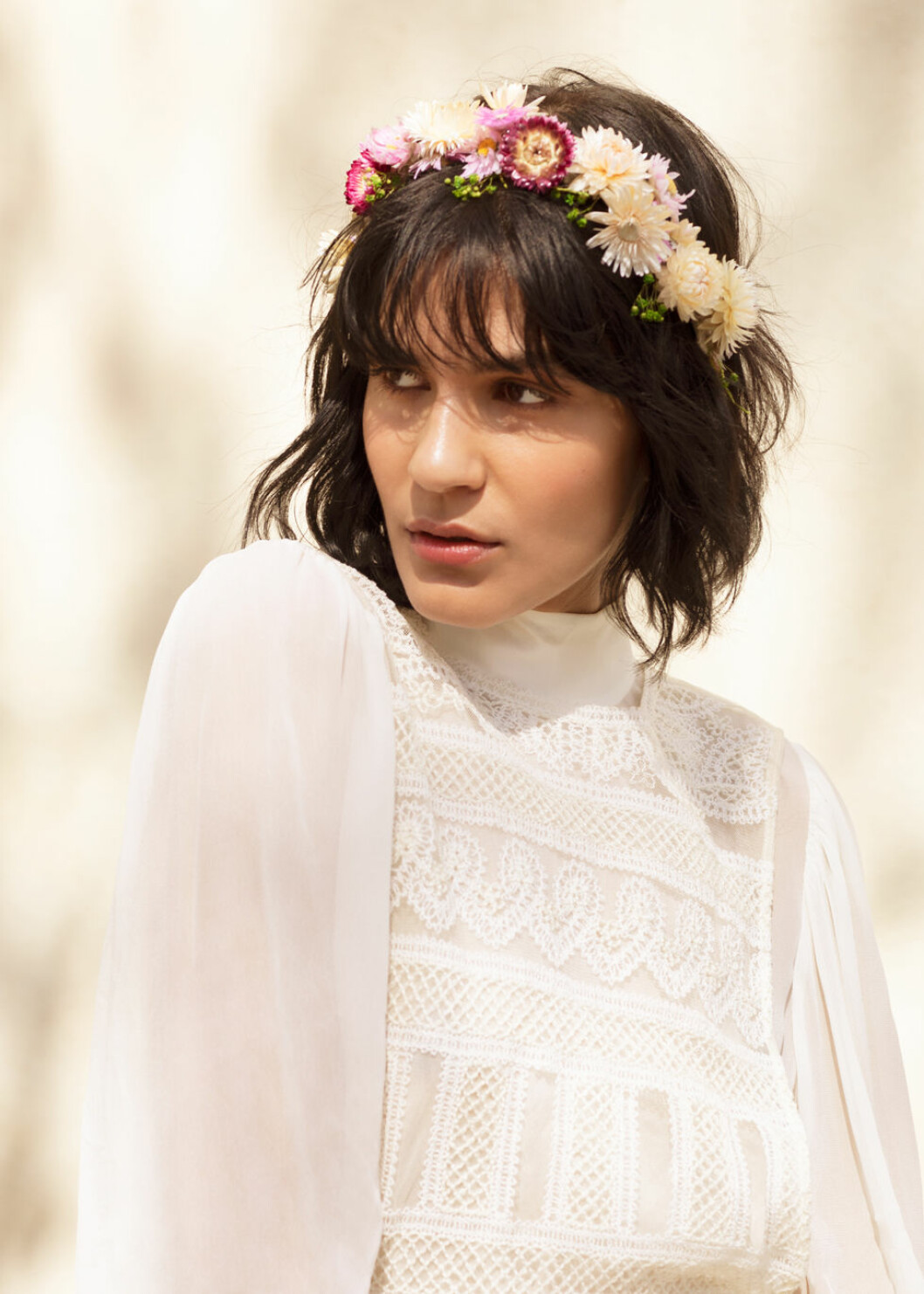 & other stories wedding collection krans med torkade blommor