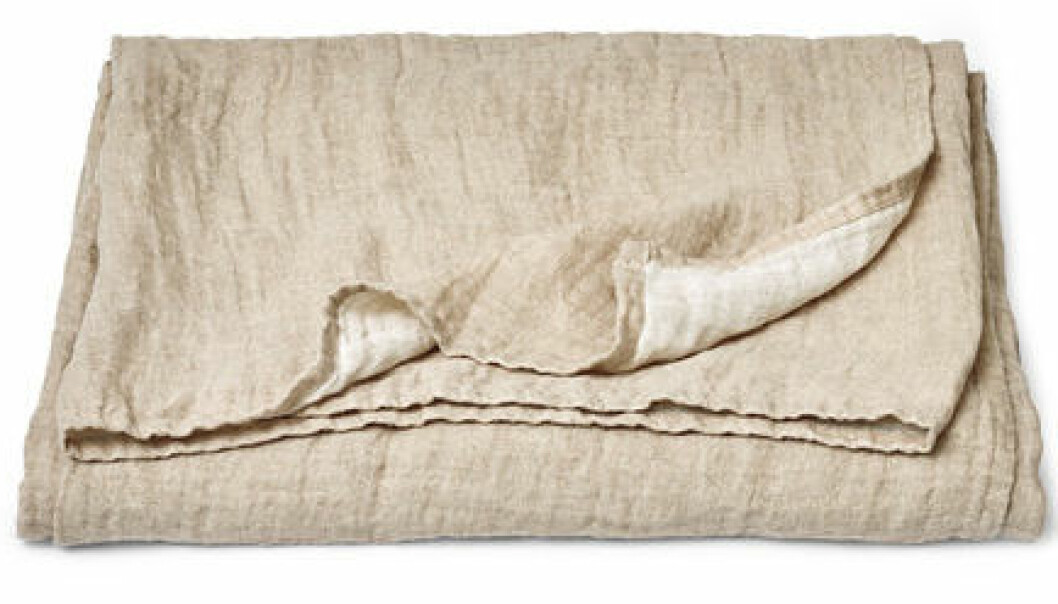 överkast linne beige