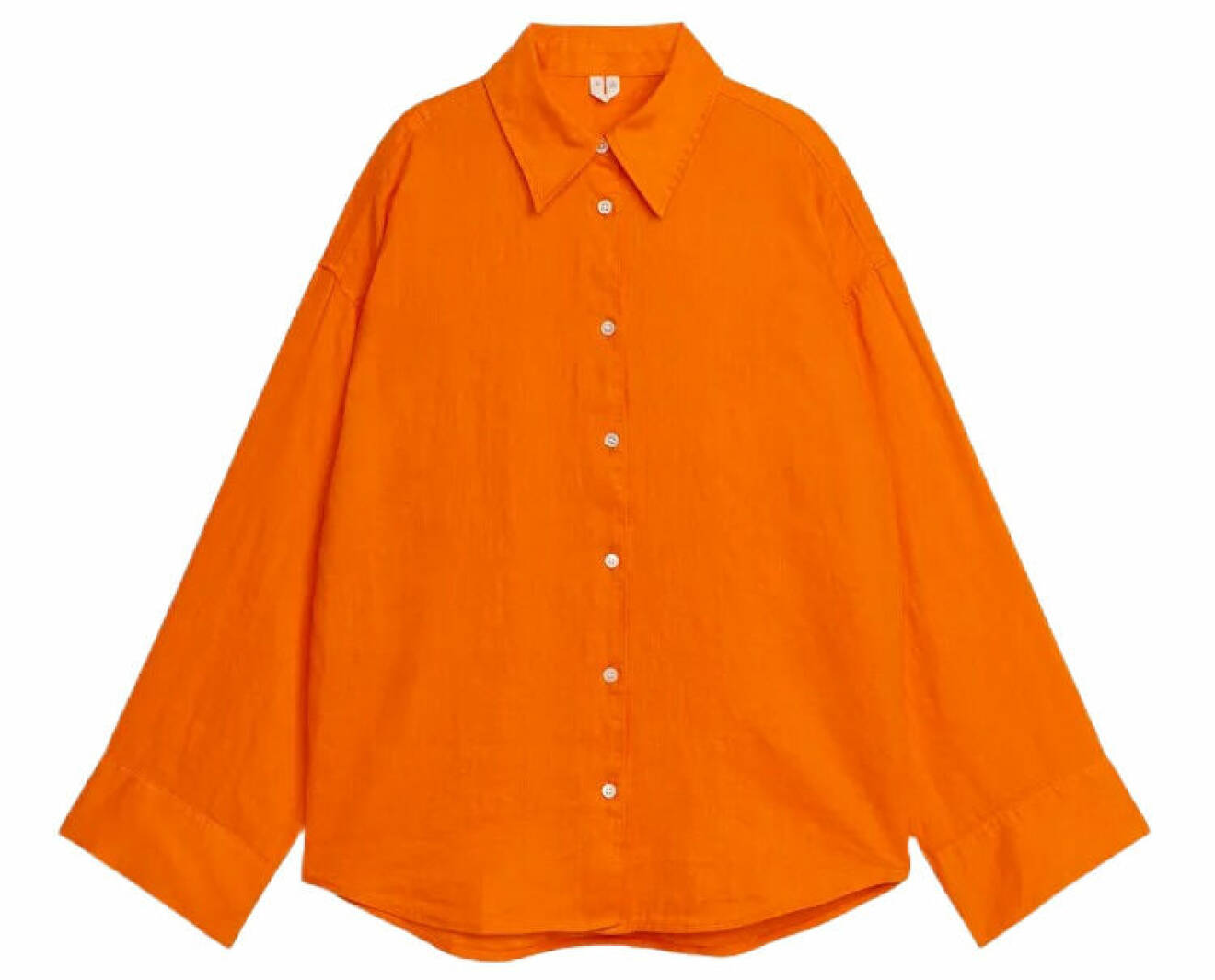 oversized skjorta från arket i orange