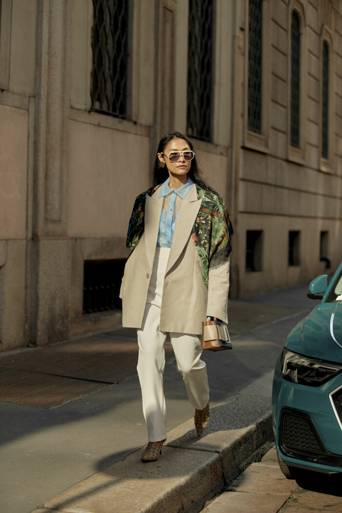 Streetstyle Milano AW20. oversized solglasögon streestyle