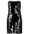 tubklänning i kort modell med svarta paljetter från gina tricot