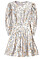 Mönstrad långärmad klänning med paljettmönster från By Malina
