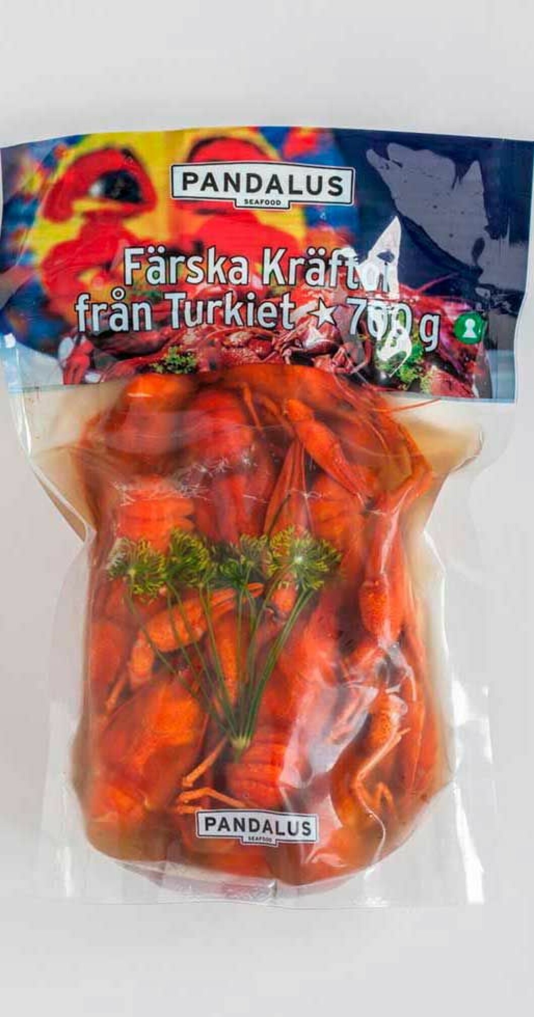 Pandalus färska turkiska kräftor